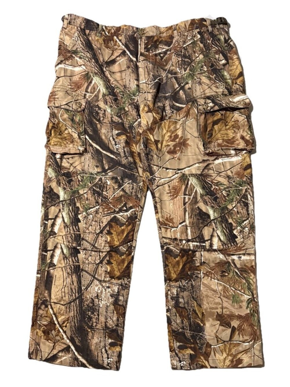 Game Winner Cargo Realtree Brown Camo Nylon Belted Pants Men’s Size 2XL